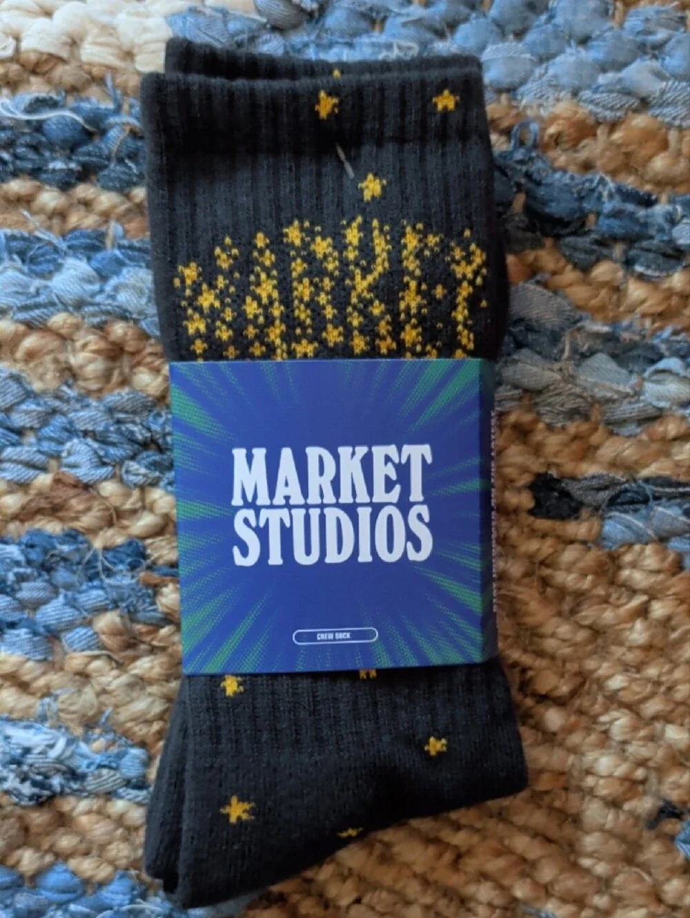 Market Studios 5 Pairs Men's Assorted Crew Socks